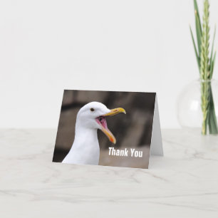 Carte De Remerciements FUNNY Seagull
