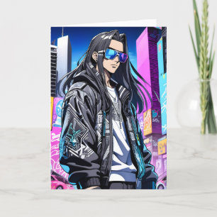Carte De Remerciements Futuriste Pop Star 0001