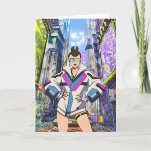 Carte De Remerciements Futuriste Pop Star 0003