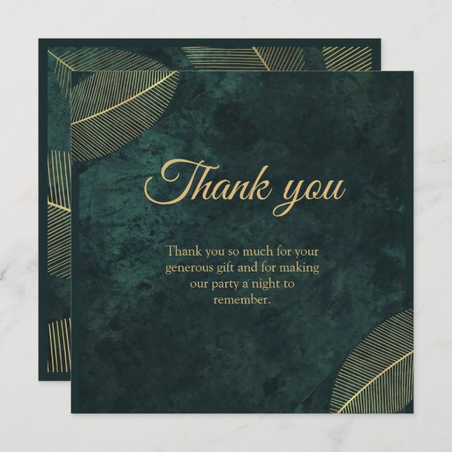 Carte De Remerciements Gala d'anniversaire mixte pour adultes (Devant / Derrière)