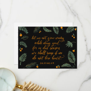 Carte De Remerciements Galates 6v9 Ne perdez pas le coeur