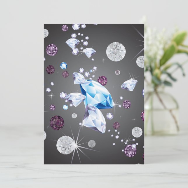 Carte De Remerciements Galaxie de diamant 5 (Debout devant)