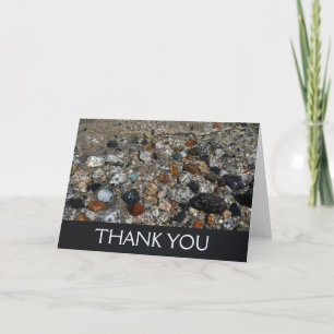 Carte De Remerciements Galets de granit dans le lac Tenaya à Yosemite