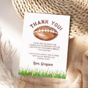 Carte De Remerciements Garçon de football 1er anniversaire