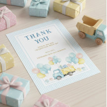 Garçon premier anniversaire camion à benne