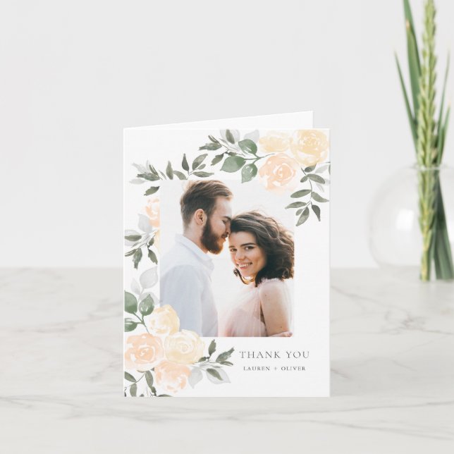 Carte de remerciements Garden Blooms (Devant)