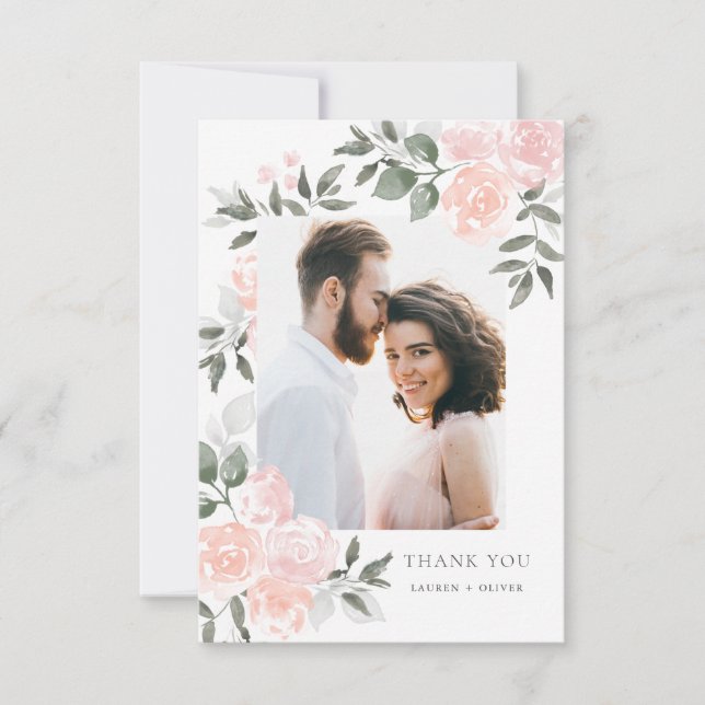 Carte de remerciements Garden Blooms (Devant)