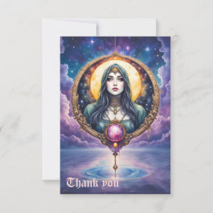 Carte De Remerciements Gardienne de rêves liée à la lune – Gardienne de l
