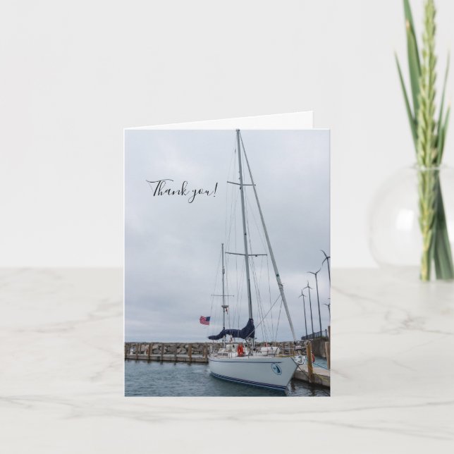 Carte de remerciements garée (Devant)