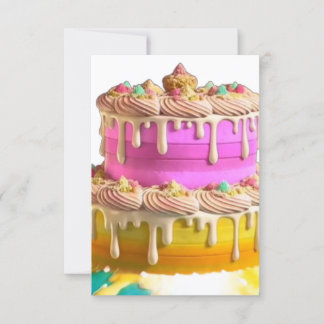 Carte De Remerciements gâteau