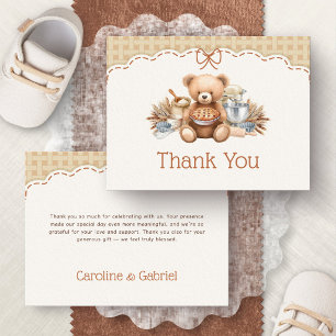 Carte De Remerciements Gâteau Mignon Cuisine Automne