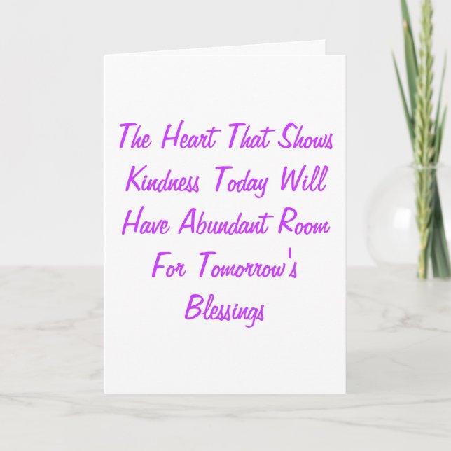 Carte De Remerciements Gentillesse (Devant)