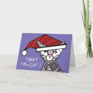 Carte De Remerciements Geo Kitty Joyeuses Vacances !