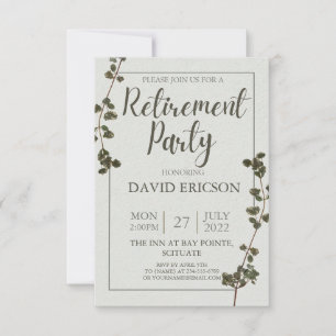 Carte De Remerciements Géométrique & Fleurs - Retraite & Farewell Party