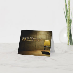 Carte De Remerciements George Eliot Citation inspirante "Jamais trop tard