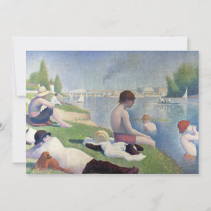 Carte De Remerciements Georges Seurat — Les Baigneurs à Asnières