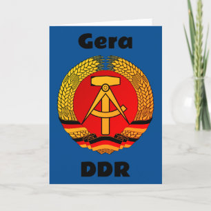 Carte De Remerciements Gera, Deutsche Demokratische Republik - DDR GDR