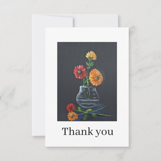 Carte De Remerciements Gerber daisies Thank you card (Devant)
