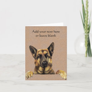 Carte De Remerciements German Shepherd Dog Note card, Thank you cards