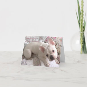 Carte De Remerciements Get Well Card French Bulldog Floral Shabby Chic