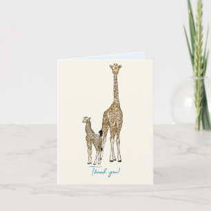 Carte De Remerciements girafe