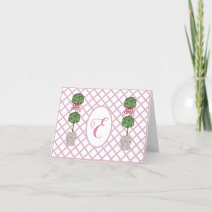 Carte De Remerciements Girly Chinoiserie Ginger Jar Jars Topiary 