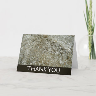 Carte De Remerciements Glace glaciaire Texture nature Abstraite