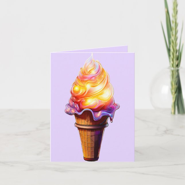 Carte De Remerciements Glace Lumineuse (Devant)