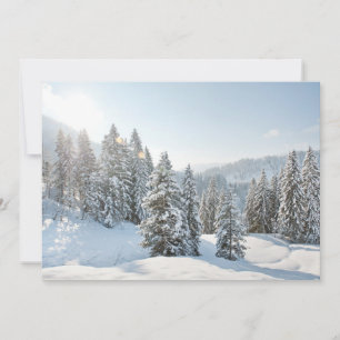 Carte De Remerciements Glace & Neige Allgäu Bavière Allemagne du Sud