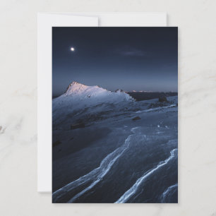 Carte De Remerciements Glace & Neige   Plateau Kiso-Komagatake, Japon Alp