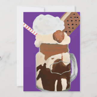 Carte De Remerciements Glaces Sundae Desserts Amusants
