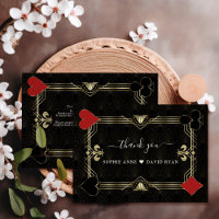 Glam Art Deco Casino Las Vegas Poker Mariage