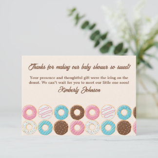 Carte De Remerciements Glazed & Growing Donut