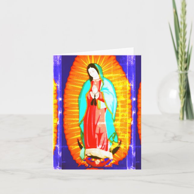 Carte De Remerciements Gloire À Notre Dame De Guadalupe (Devant)