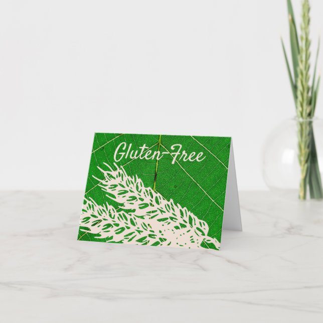 CARTE DE REMERCIEMENTS GLUTTEN LIBRE (Devant)