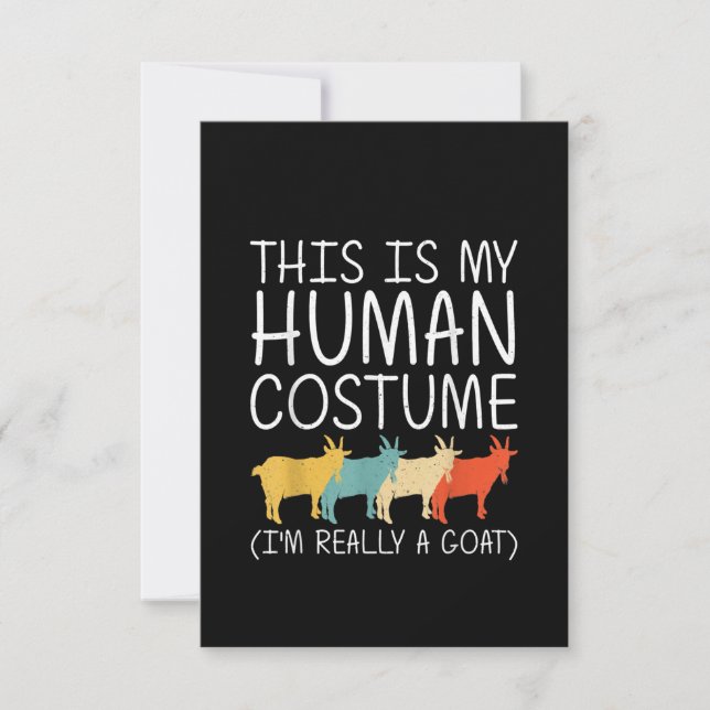 Carte De Remerciements Goat Halloween (Devant)