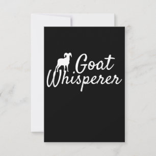 Carte De Remerciements Goat Whisperer Cute Goat Lover Farm Animal Farming
