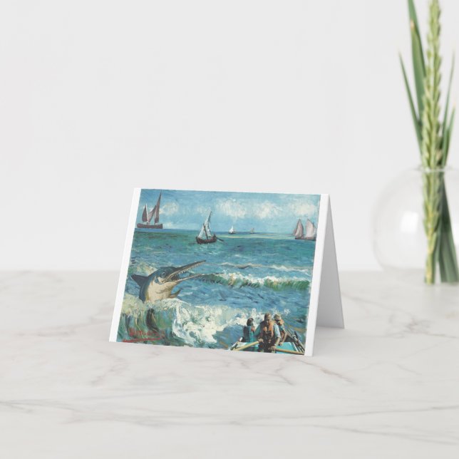 Carte De Remerciements Gogh vers la mer - (Devant)