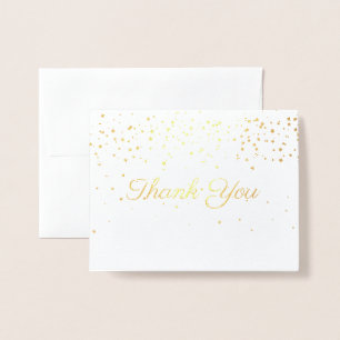 Carte de remerciements Gold Fossé
