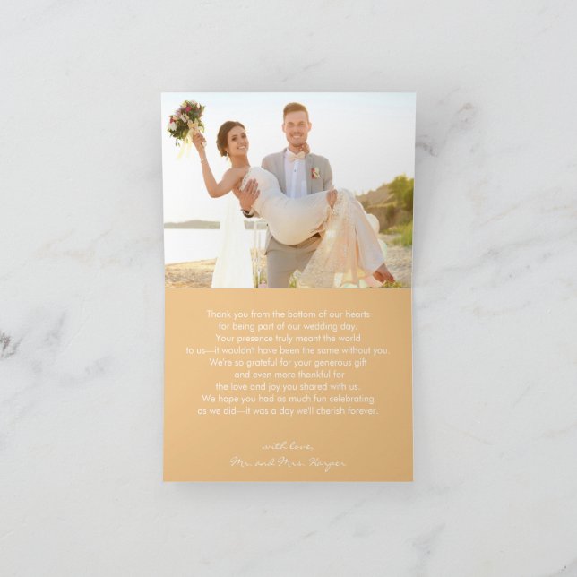 Carte De Remerciements Golden Sunset Fireflies Oak Tree Country Wedding (Intérieur)