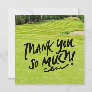 Carte De Remerciements GOLF Greens Gratitude : Fairway