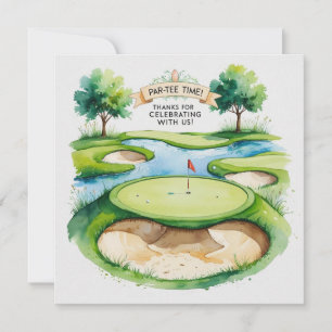 Carte De Remerciements Golf mariage pour célébrer avec nous