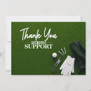 Carte De Remerciements Golf Putting Green Vue de dessus