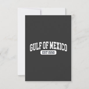 Carte De Remerciements Golfe du Mexique depuis 1550 Humour américain