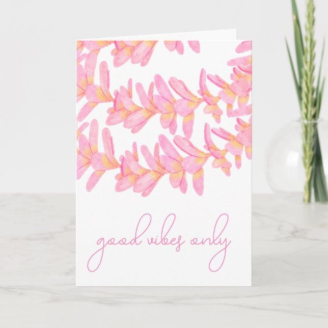 Carte De Remerciements Good Vibes uniquement (Devant)