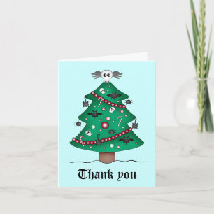 Carte De Remerciements Gothic Christmas Thank You