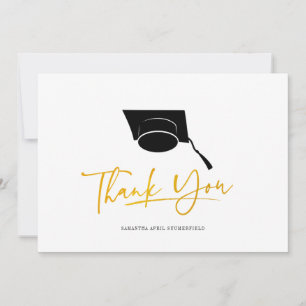 Carte De Remerciements Graduation Cap 2024 Grad Script