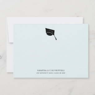 Carte De Remerciements Graduation moderne 2025 Classic Casquette
