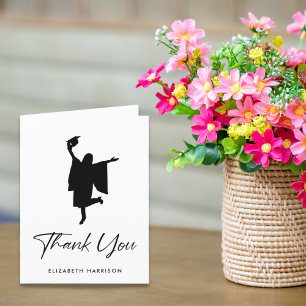 Carte De Remerciements Graduation personnalisée moderne