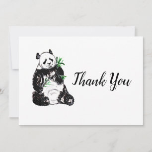 Carte De Remerciements Grand Panda